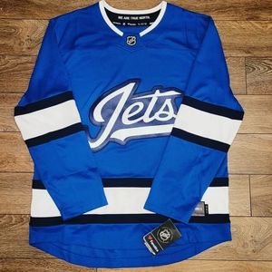 NWT Size Adult Medium Fanatics Winnipeg Jets Blue Alternate NHL Hockey Jersey